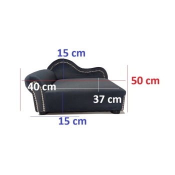 Grafitowe legowisko kanapa dla psa kota